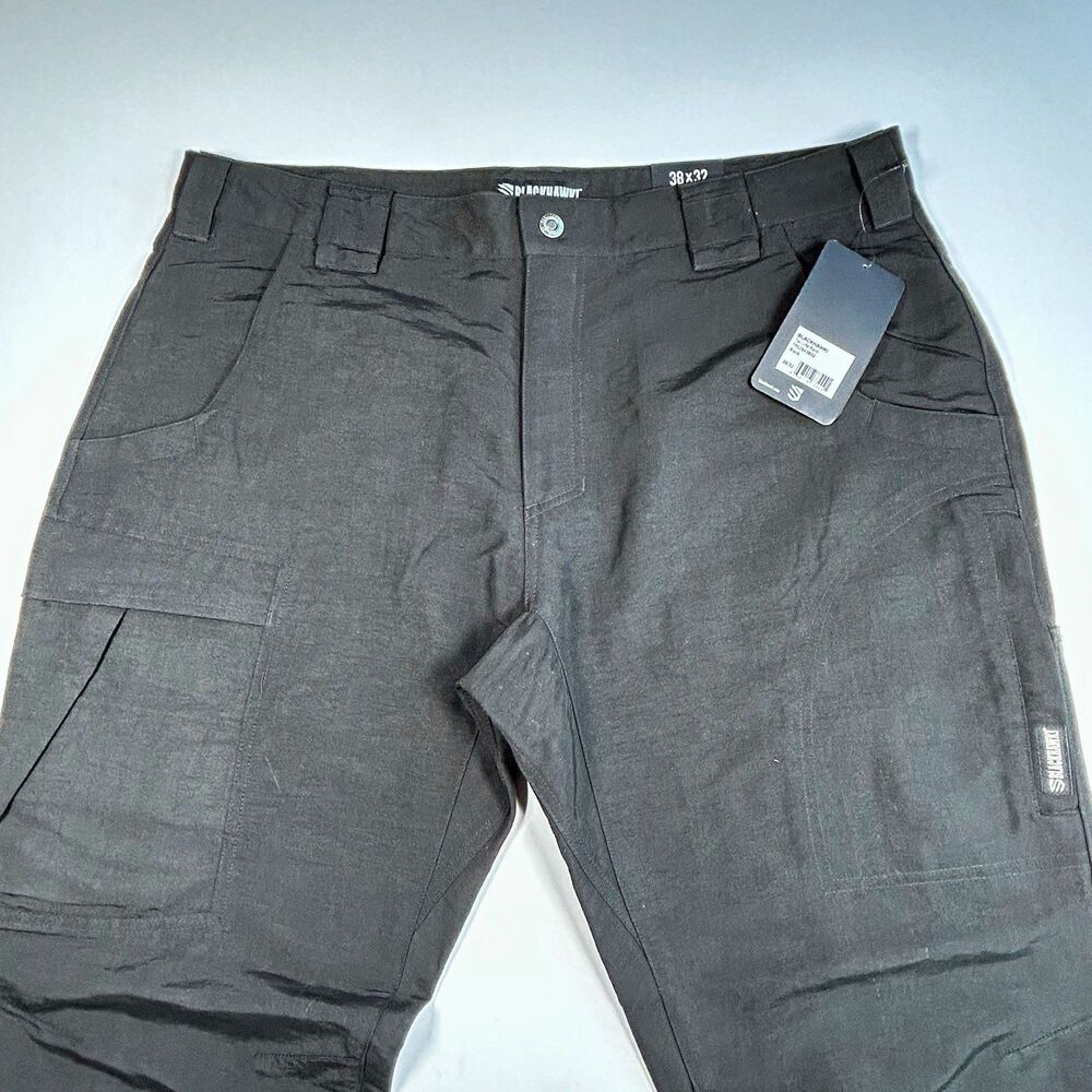 NWT BLACKHAWK! Men's Black Solid Tactical Tac Life Pants Reg 38x32 TPO2BK38X32